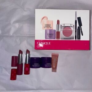 New Clinique Gift Set with Skincare and Full Size Lipsticks
